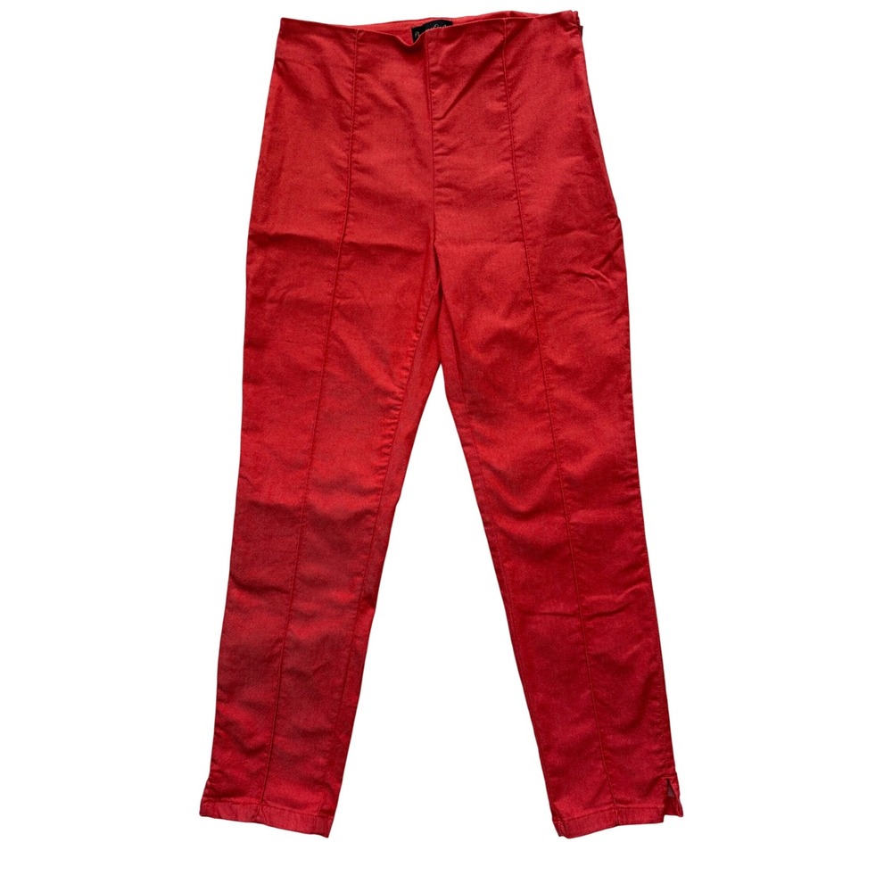 Phase Eight Red High Waist Fitted Trousers UK 10